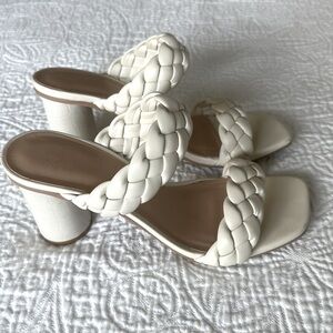 Two Strap Braided Heels